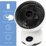 Weißer Vornado Tischventilator X4-Life Pinguin DX mit Touch-Steuerung und Fernbedienung.