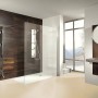 Breuer Walk-In Duschwand Entra Chrom Klarglas, 100 cm breit. Barrierefreie Dusche.