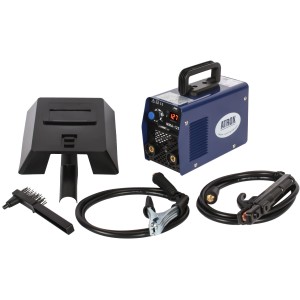 Atrox IGBT Inverter-Schweißgerät 4,5 kVA mit Zubehörset (Massekabel, Elektrodenhalter, Hammer/Bürste, Schweißmaske).