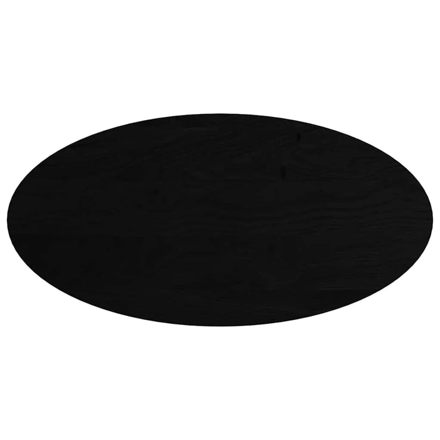 vidaXL Tischplatte Dunkelbraun 120x60x2 cm Massivholz Eiche Oval 4009055