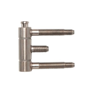 Sfs Stahlzargenband, 3-teilig, vernickelt, für Holztüren. Robustes Einbohrband aus Stahl.