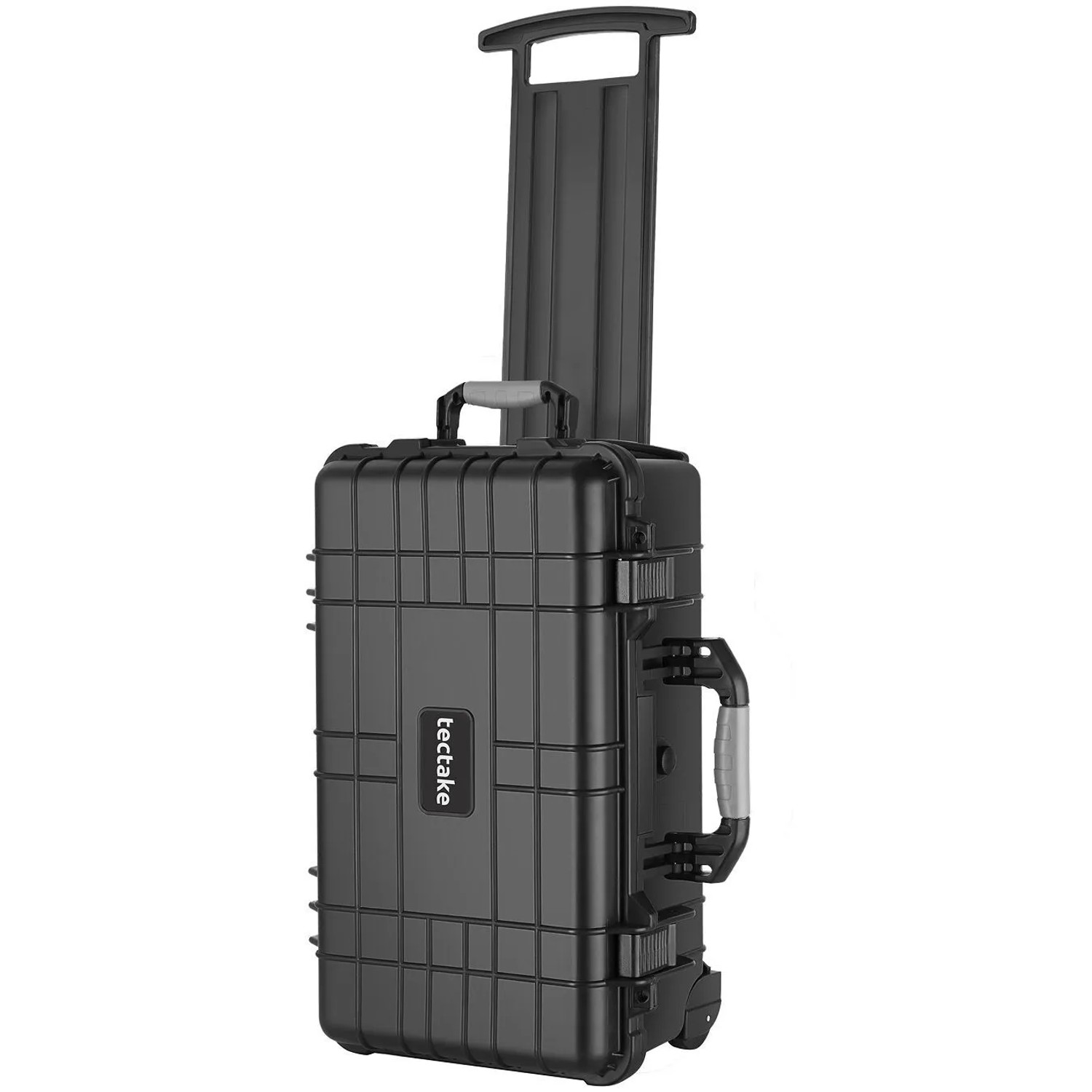 Tectake Kamerakoffer  Aus Robuster Hartschale Mit 3 Dicken Schaumstoffeinlagen Schnappverschluss 34 5 x 23 x 56 cm 23 x 34 50 x 56 cm Schwarz