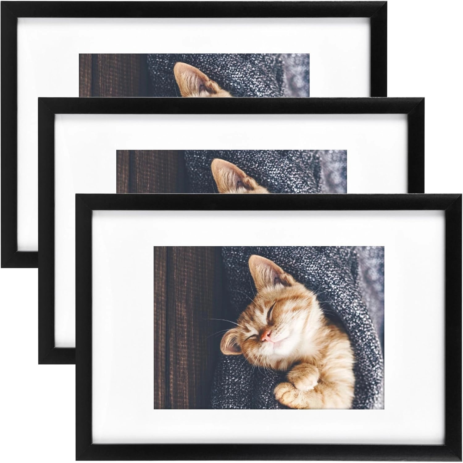 Bomoe Galeria Bilderrahmen 1 Bild 13x18cm Schwarz 3tlg günstig online kaufen