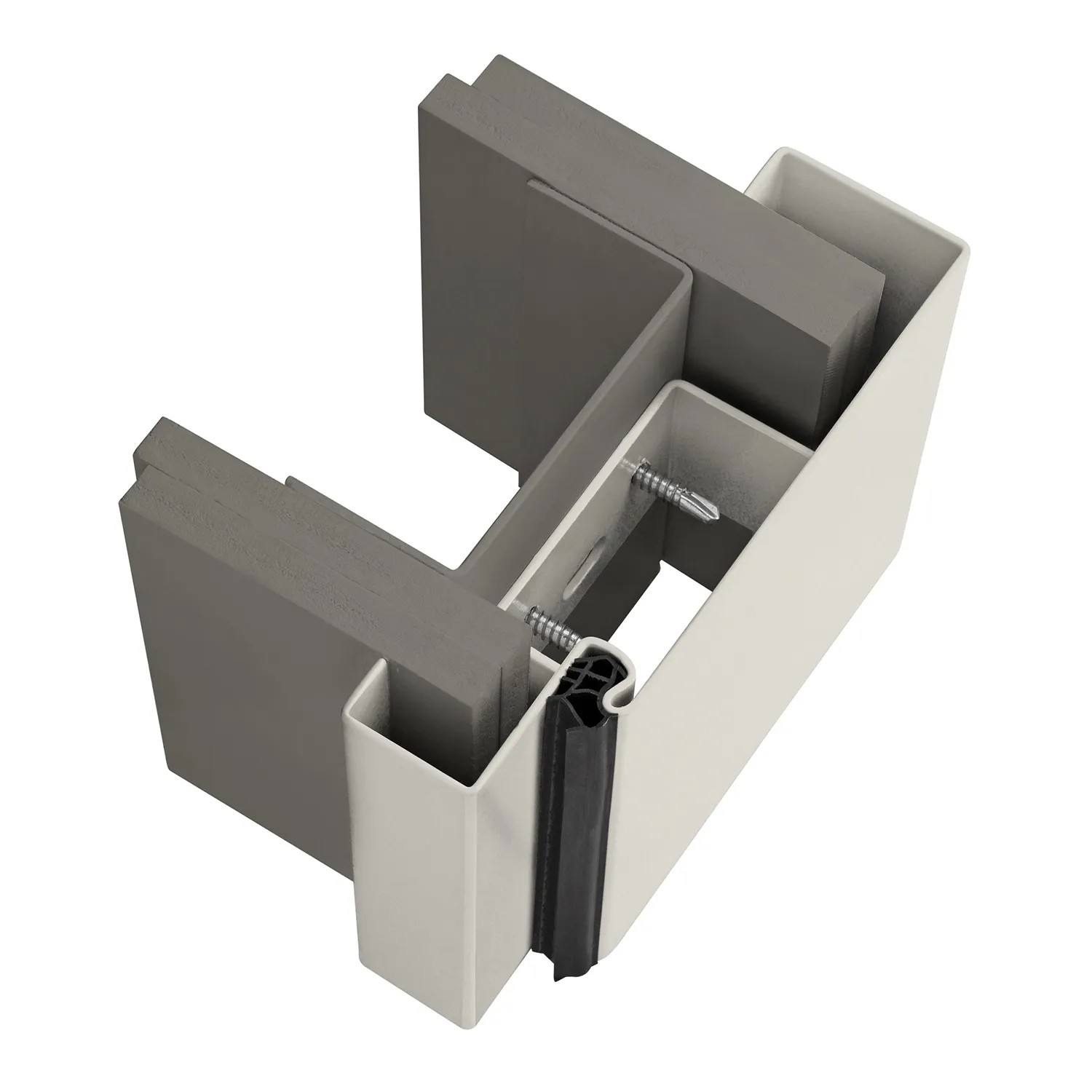 EcoStar Ständerwerkzarge MW 150 Lichtgrau 100 cm x 200 cm DIN L u. R