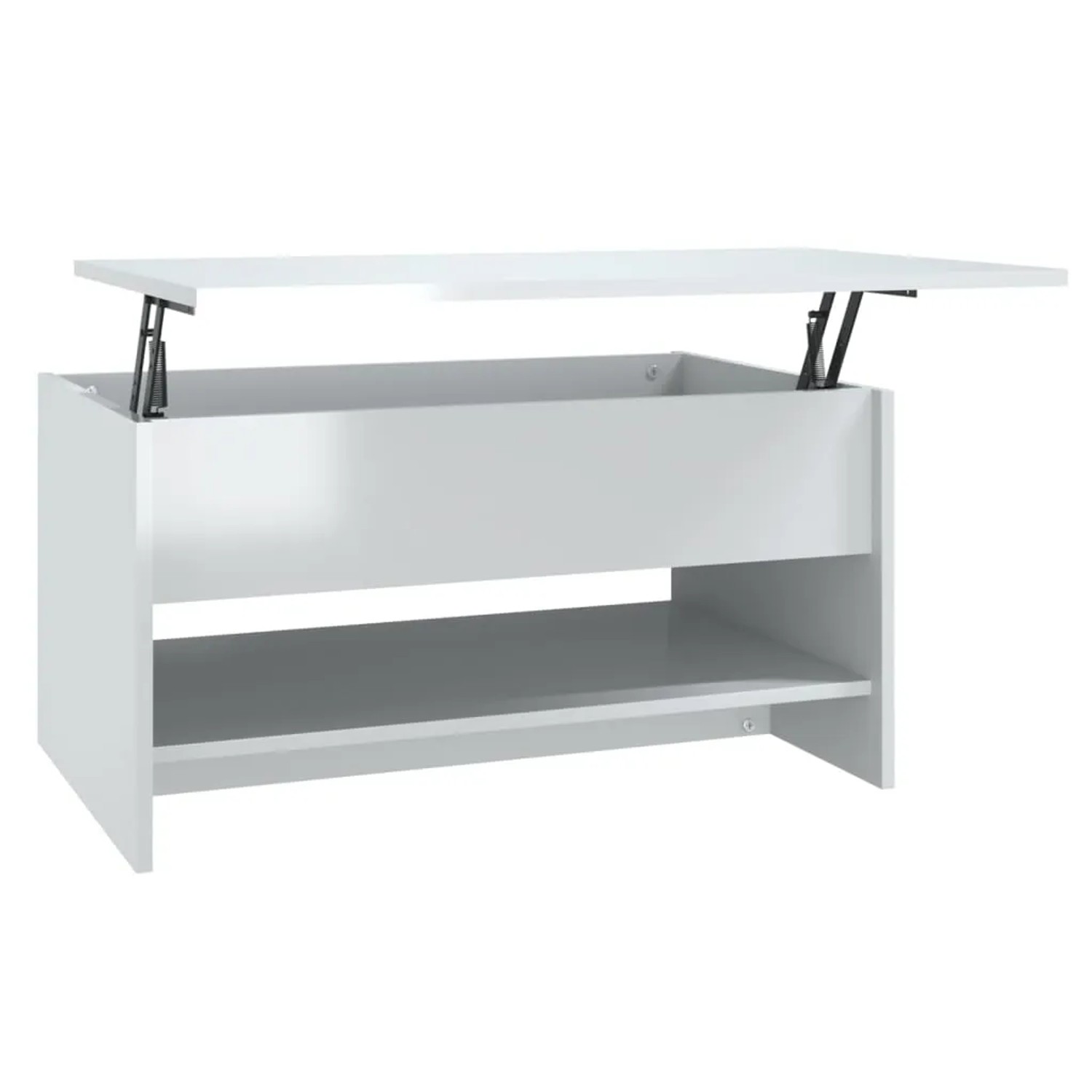 vidaXL Couchtisch Hochglanz-Weiß 80x50x40 cm Holzwerkstoff 809662