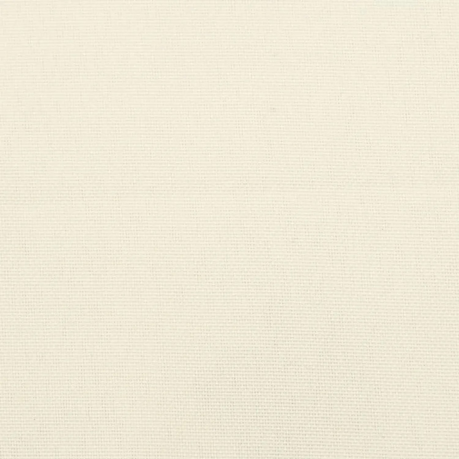 Nahaufnahme des cremefarbenen Polyesterstoffs für Palettenkissen. Sichtbare Gewebestruktur, ideal für Sitzkissen & Gartenauflagen.