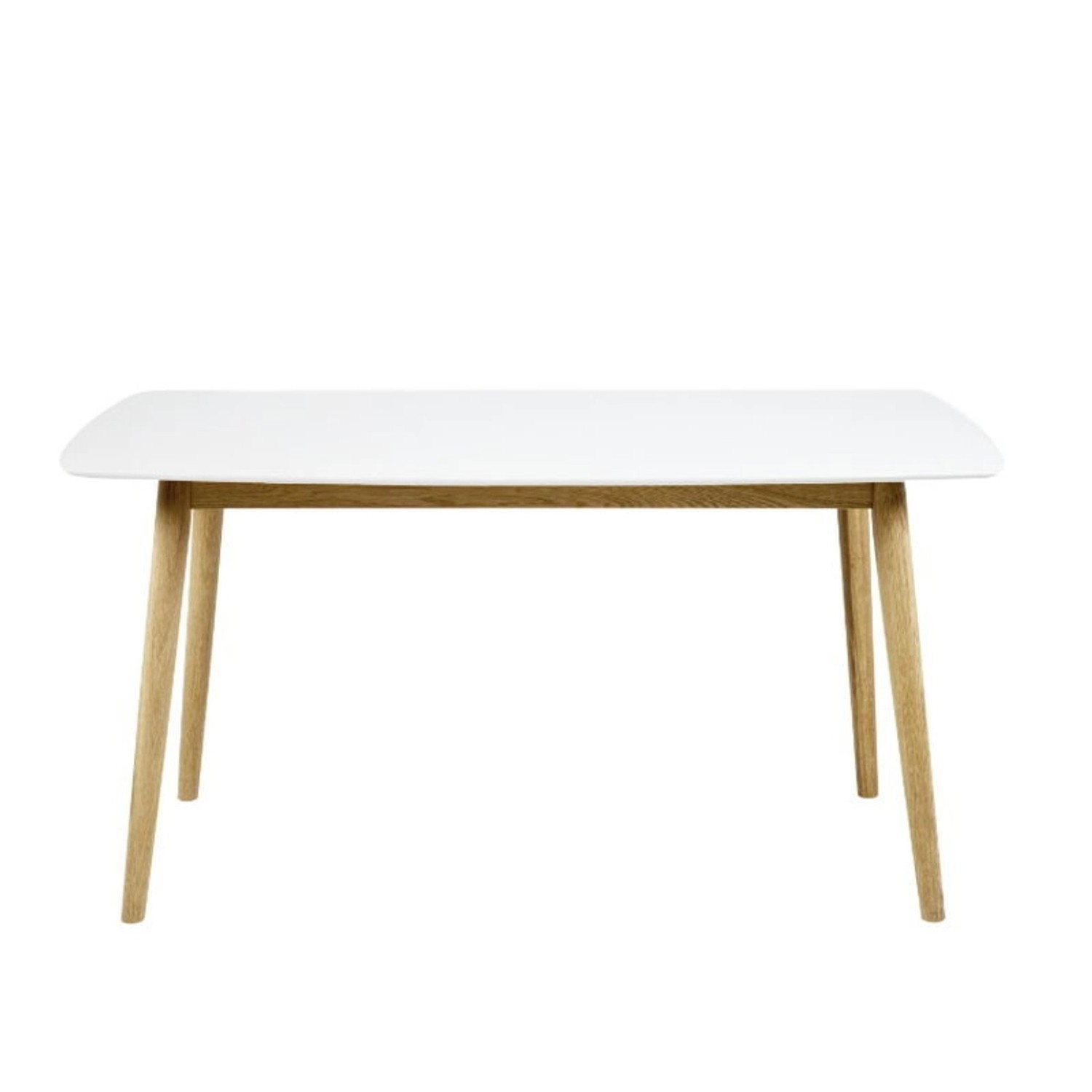 ebuy24 Naila Esszimmertisch 80x150 mit Weißer Holztischplatte und Einem Ges günstig online kaufen