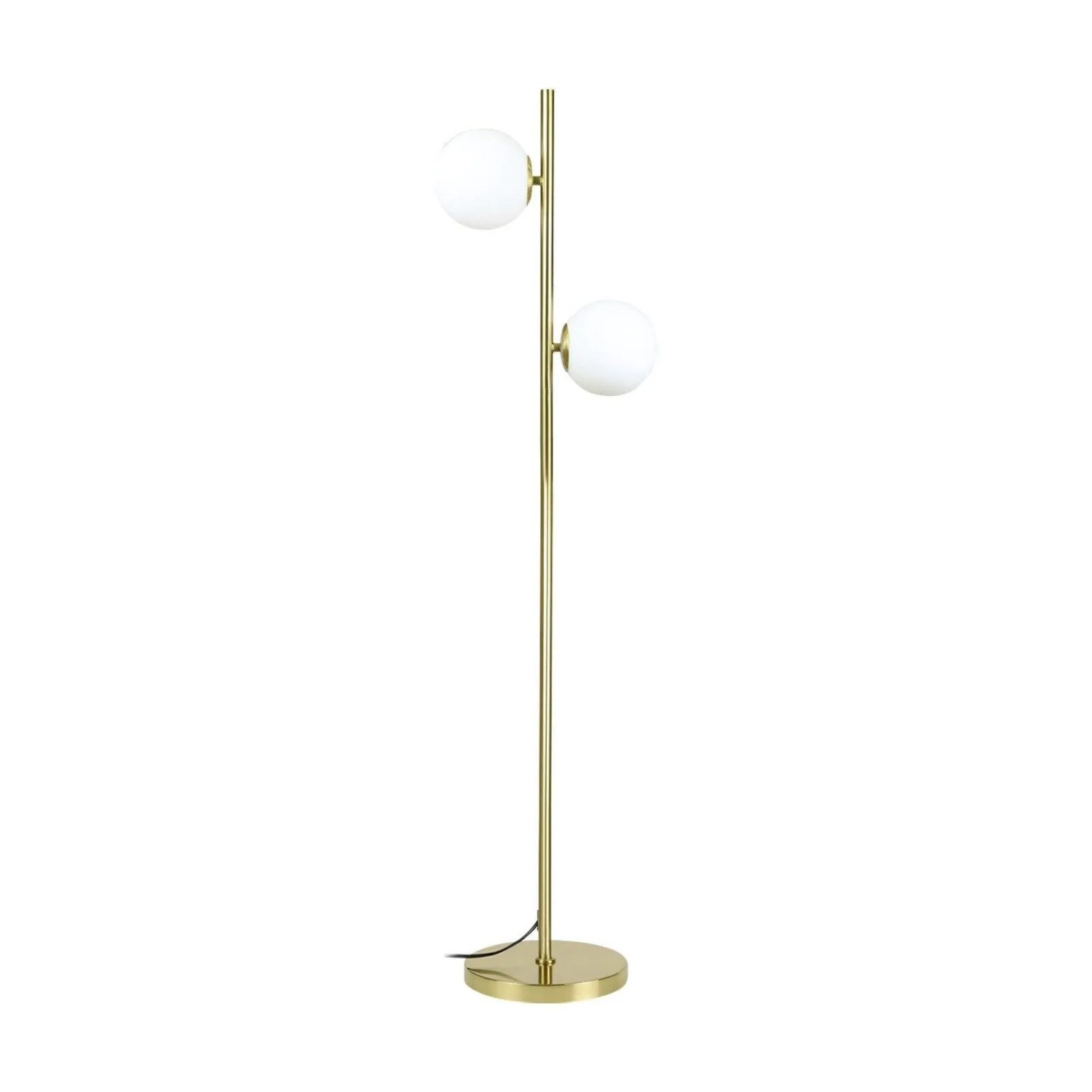 NETTLIFE Moderne Wohnzimmer-Stehlampe Goldfarbenes Design E27-Fassung Fußschalter 166 CM