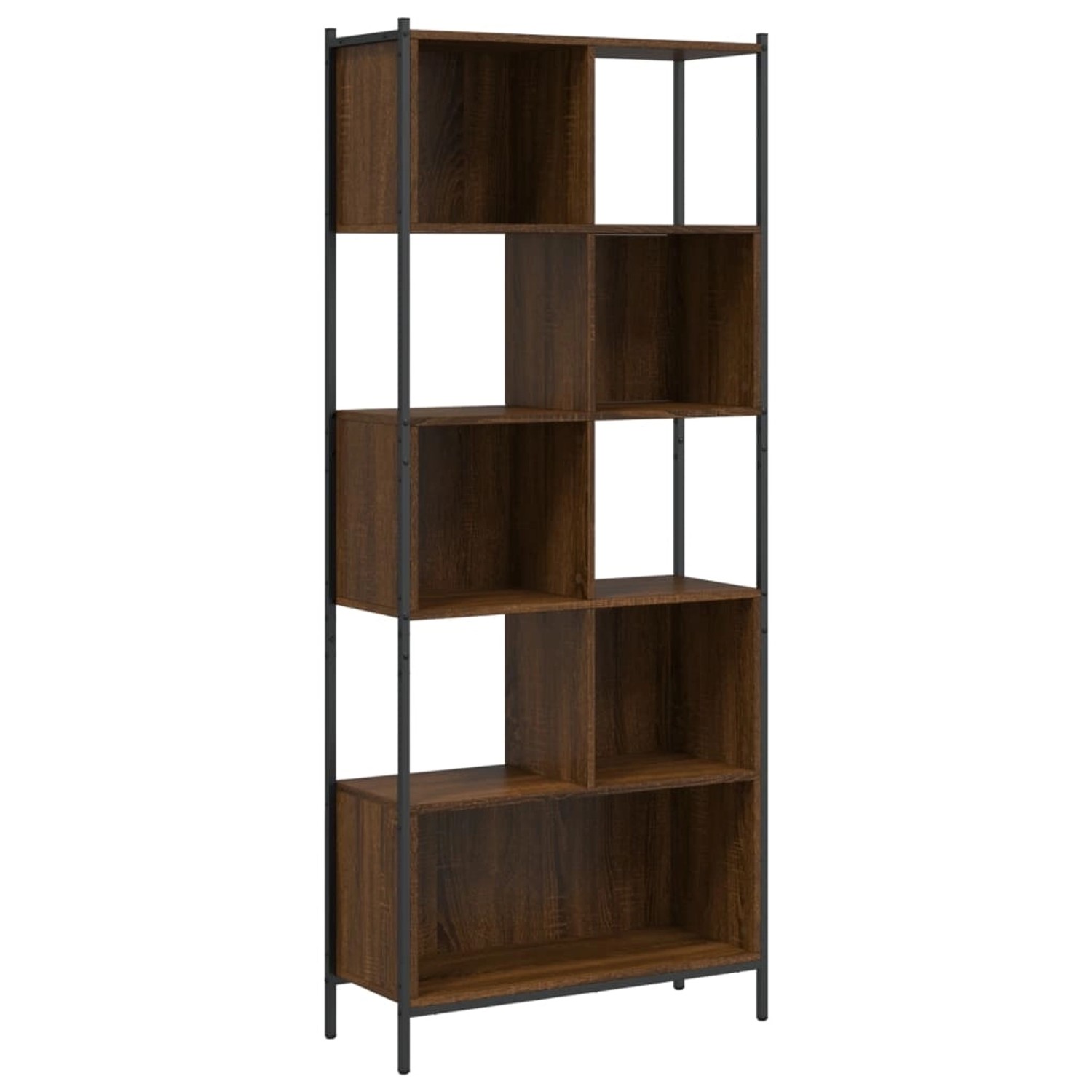 vidaXL Bücherregal Bücherregal Braun Eichen-Optik 72x28x172 cm Spanplatte günstig online kaufen