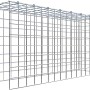 Gabiona Anbaukorb Typ 4, 40x80x20cm, Maschenweite 5x5cm, aus verzinktem Drahtgitter.