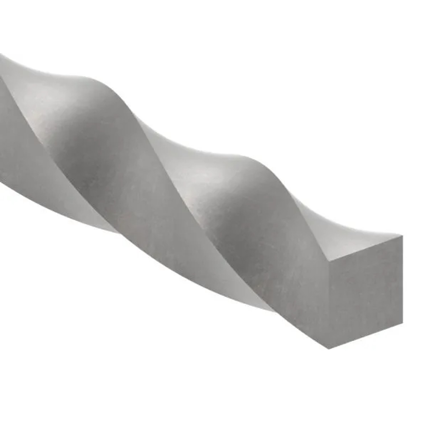 FeNau Vierkanteisen Gedreht Material 20x20 mm Länge 3000 mm Stahl Roh S235JR