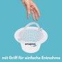 Amapool Skimmer Korb 16 cm, weiß, mit Griff zur einfachen Entnahme für Framepool, Aufstellbecken und Stahlwandbecken.