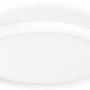 Weiße, runde Philips Hue Aurelle Panelleuchte für Deckenmontage.