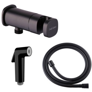 PaulGurkes Bidet Unterputz Matt-Schwarz Spraybrause