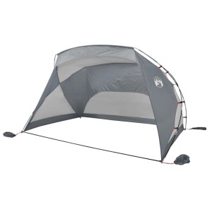 vidaXL Strandzelt Grau 274x178x170/148 cm 185T Polyester 94405