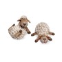 Liegende Deko-Schafe aus Polyresin, creme, 10,5 cm, für Haus und Garten.