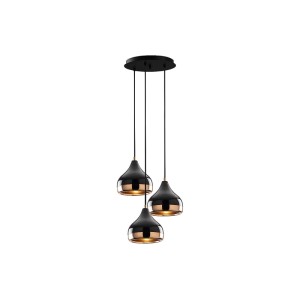 Vente-unique Hängeleuchte Und Kronleuchter Yildo Schwarz 37 cm