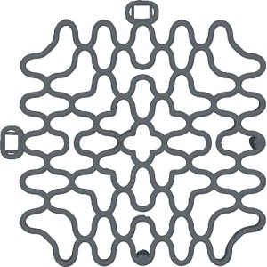 Dunkelgraues Florco Expansionsteil kurz für 40x40 cm Klickfliesen.