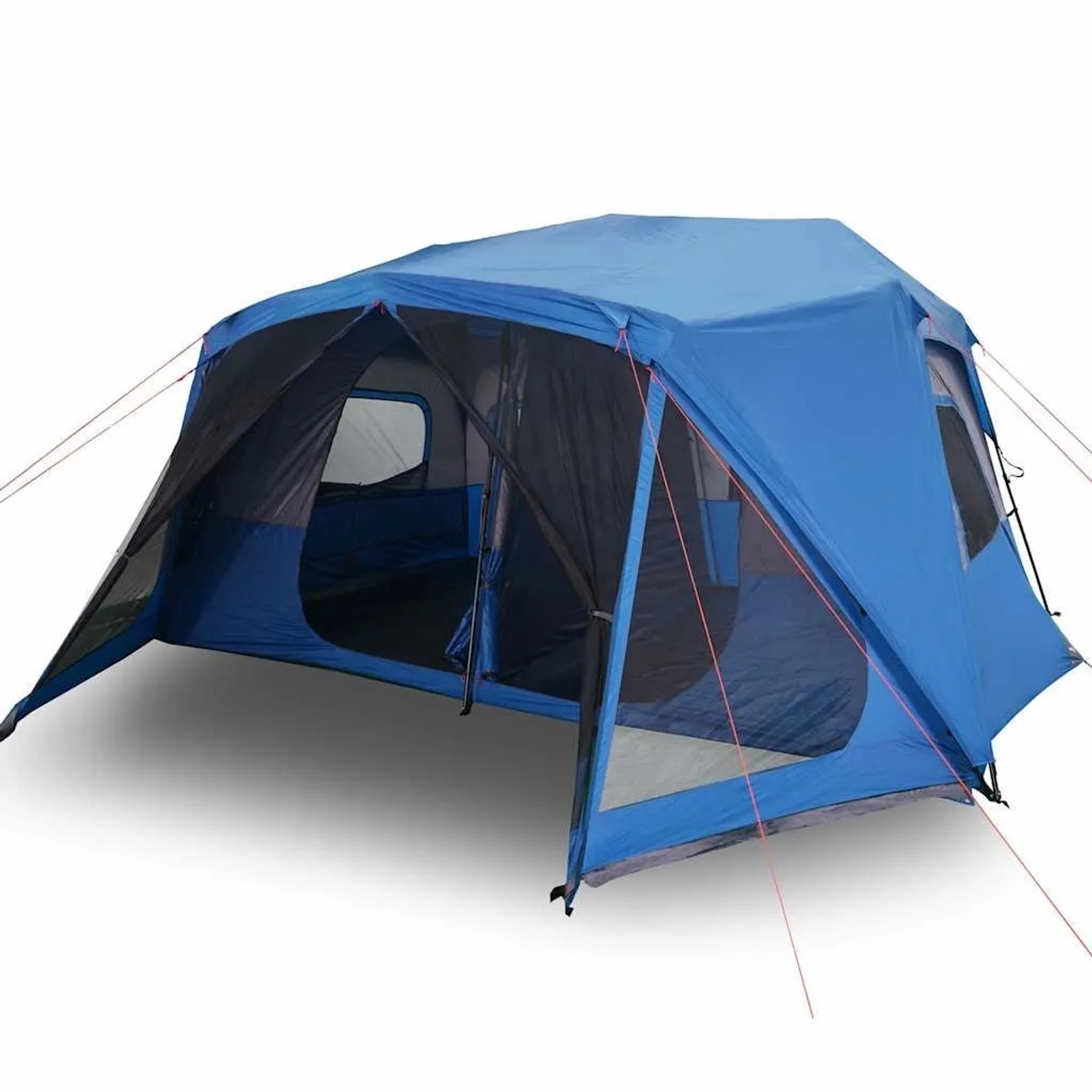 Furnicato Familienzelt Campingzelt Kabine Blau 443 X 437 X 229 Cm