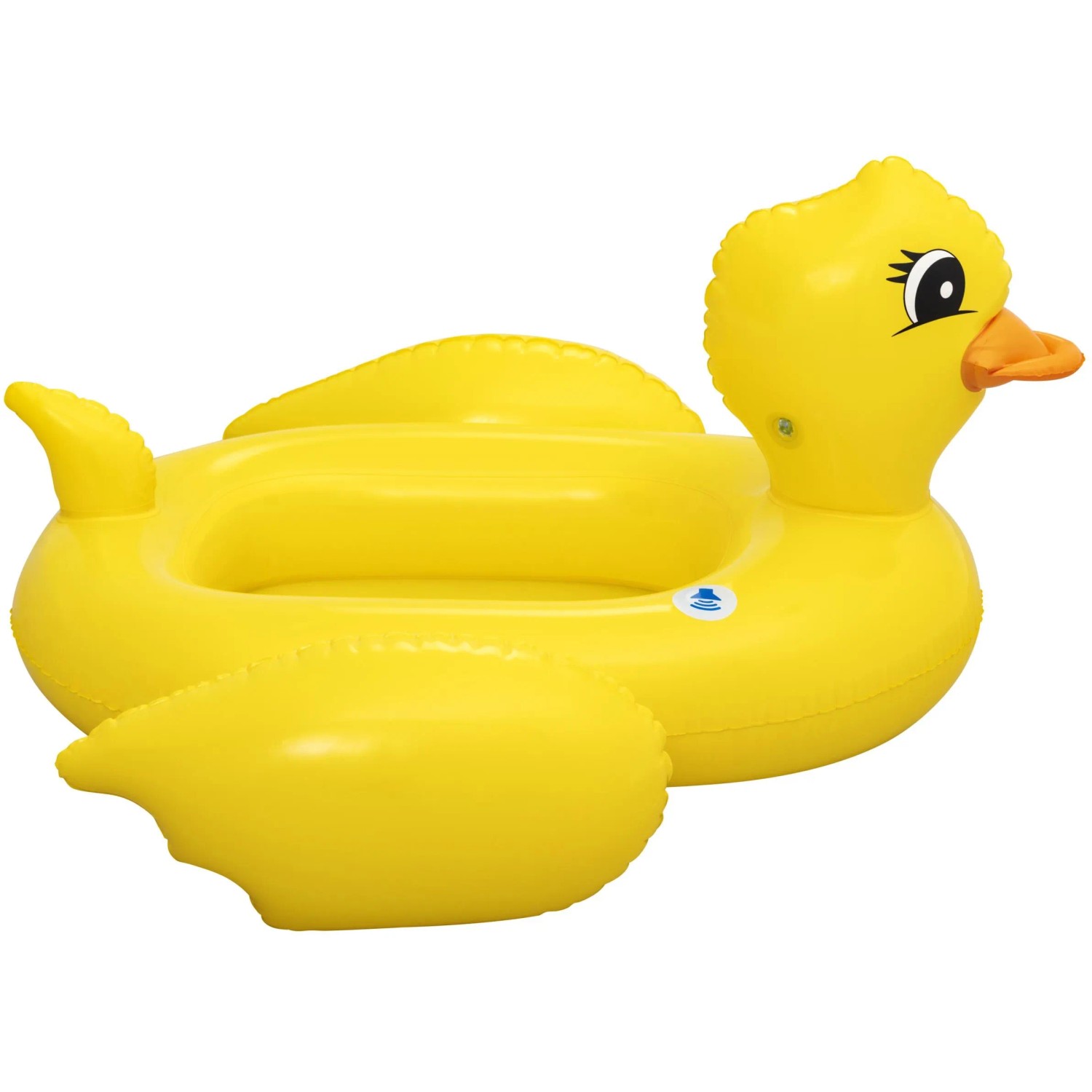 Gelbes Bestway Kinder-Schlauchboot Ente mit Lautsprecher für Badespaß im Pool.
