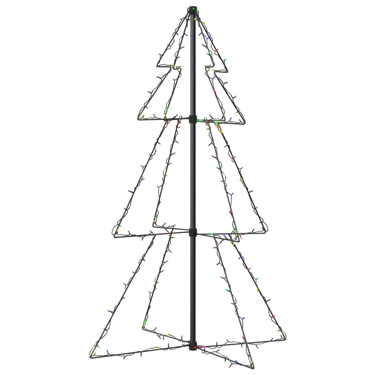 Thumbnail - vidaXL Weihnachtsbaum Kegelform 160 LEDs Indoor Outdoor 78x120 cm Modell 3