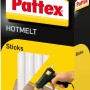 Pattex Hotmelt Heißklebesticks, 25 transparente Klebestifte für Heißklebepistolen.