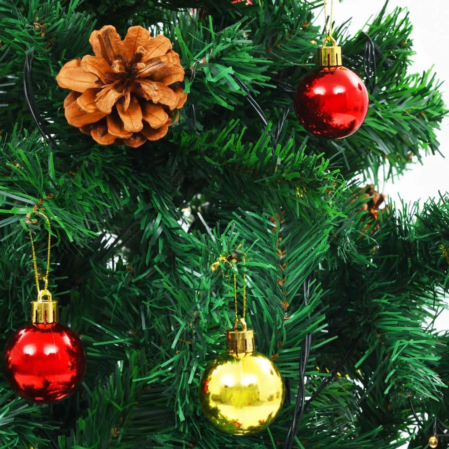 vidaXL Knstlicher Weihnachtsbaum LED geschmckt Grn 210 cm PVC kaufen bei  OBI
