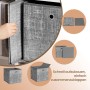Songmics Aufbewahrungsboxen, 6er-Set, grau, passend für Würfelregale, aus Vliesstoff, platzsparend.