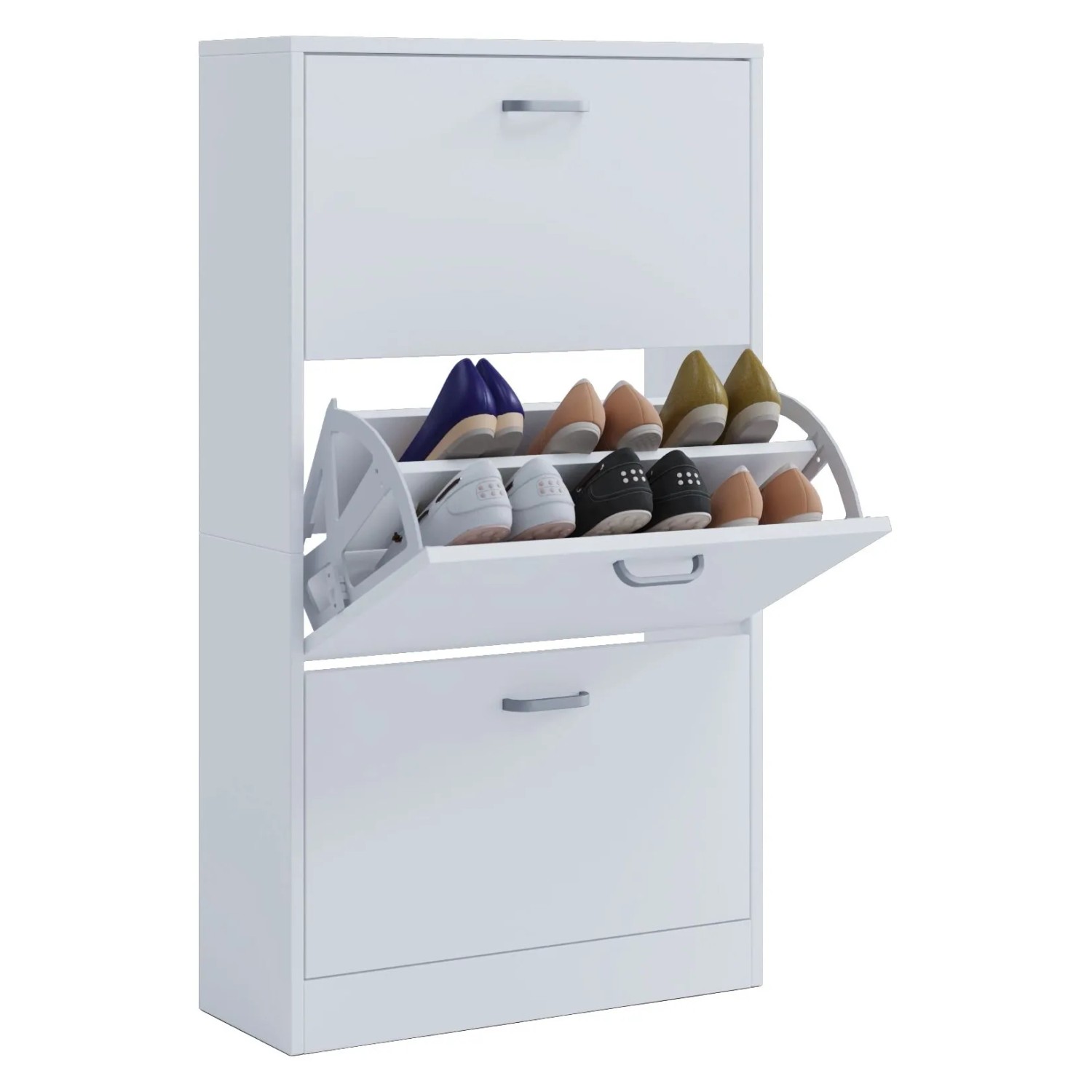 VCM Schuhschrank Sipos Weiß