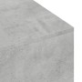 Detailansicht: Betongrauer Couchtisch (100x49,5x31 cm) aus Holzwerkstoff.