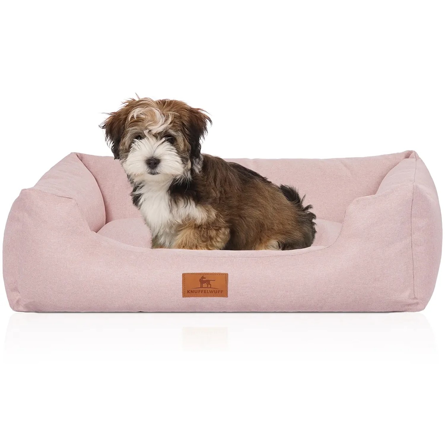 Knuffelwuff Hundebett Emma Velours M-L 85 x 63cm Rosa kaufen bei OBI