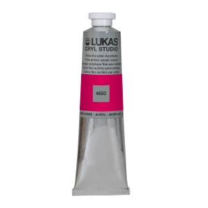 Tube Lukas Cryl Studio Premium Acrylfarbe 75ml, Magenta.