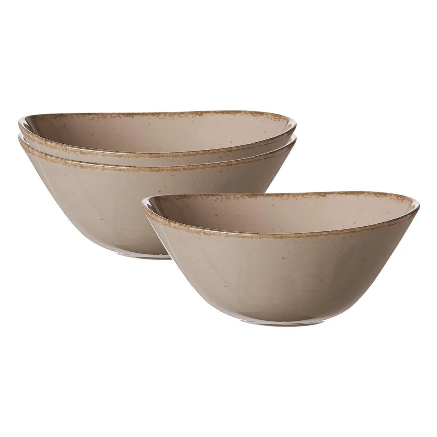 Ritzenhoff & Breker Casa Servierschale Oval 3er Set Nougat