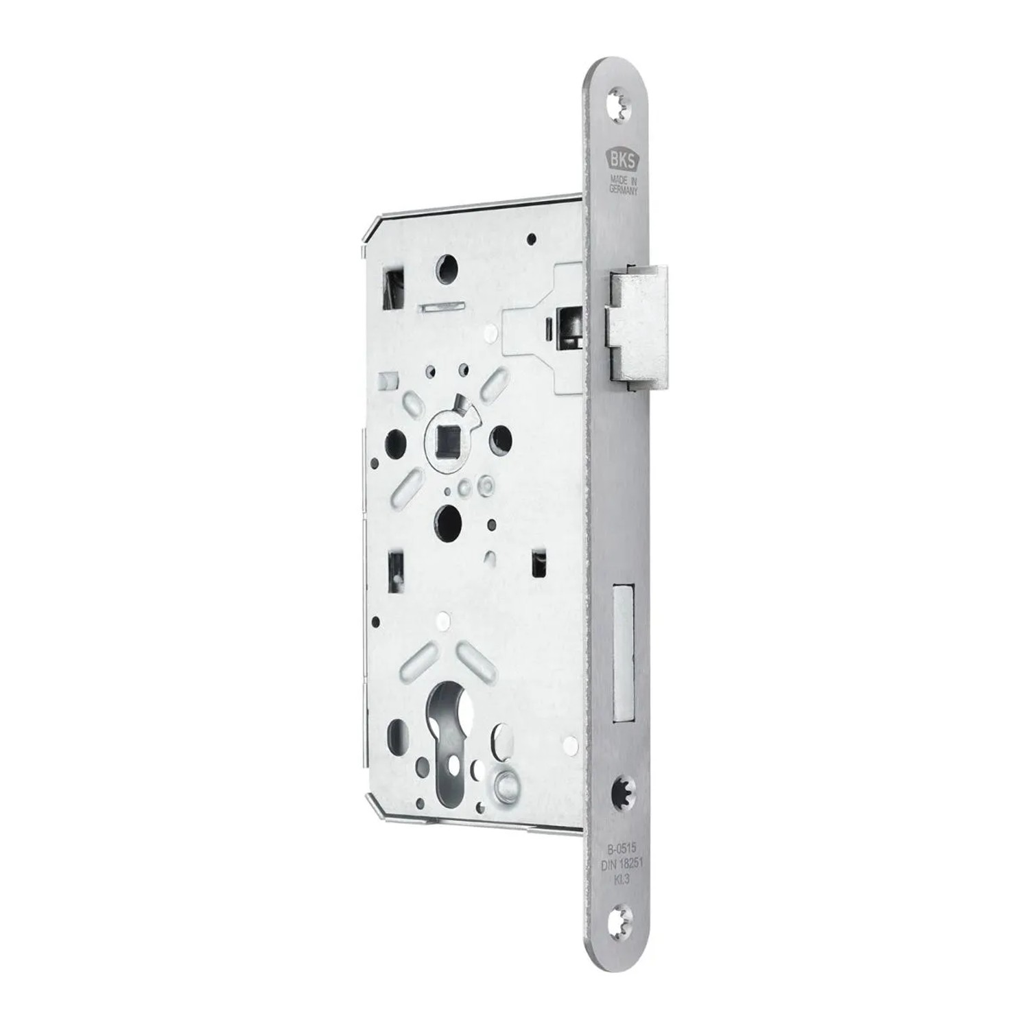 SOTECH BKS Türschloss 0515 PZ Schloss Klasse 3 Dornmaß 55 mm Stulp 24 mm DIN Rechts Entfernung 72 mm