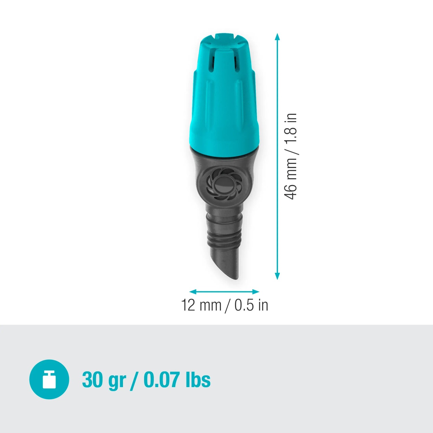 Gardena Kleinflächendüse für Micro-Drip-Systeme, zur Bewässerung von Blumenbeeten und Kleinflächen.