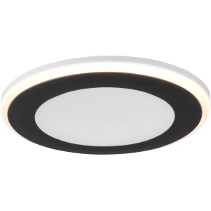 Schwarzer, matter Trio LED Einbauspot Aura, 5W, 450 lm, für Deckenmontage.