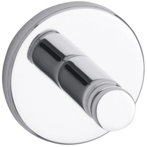 Verchromter Tesa Luup Handtuchhaken, modernes Design für Bad und WC.