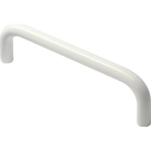 Weißer Metall-Möbelgriff 6211A für Schränke und Schubladen.