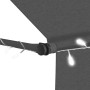 vidaXL Einziehbare Markise Handbetrieben mit LED 400 cm Anthrazit 145868_5