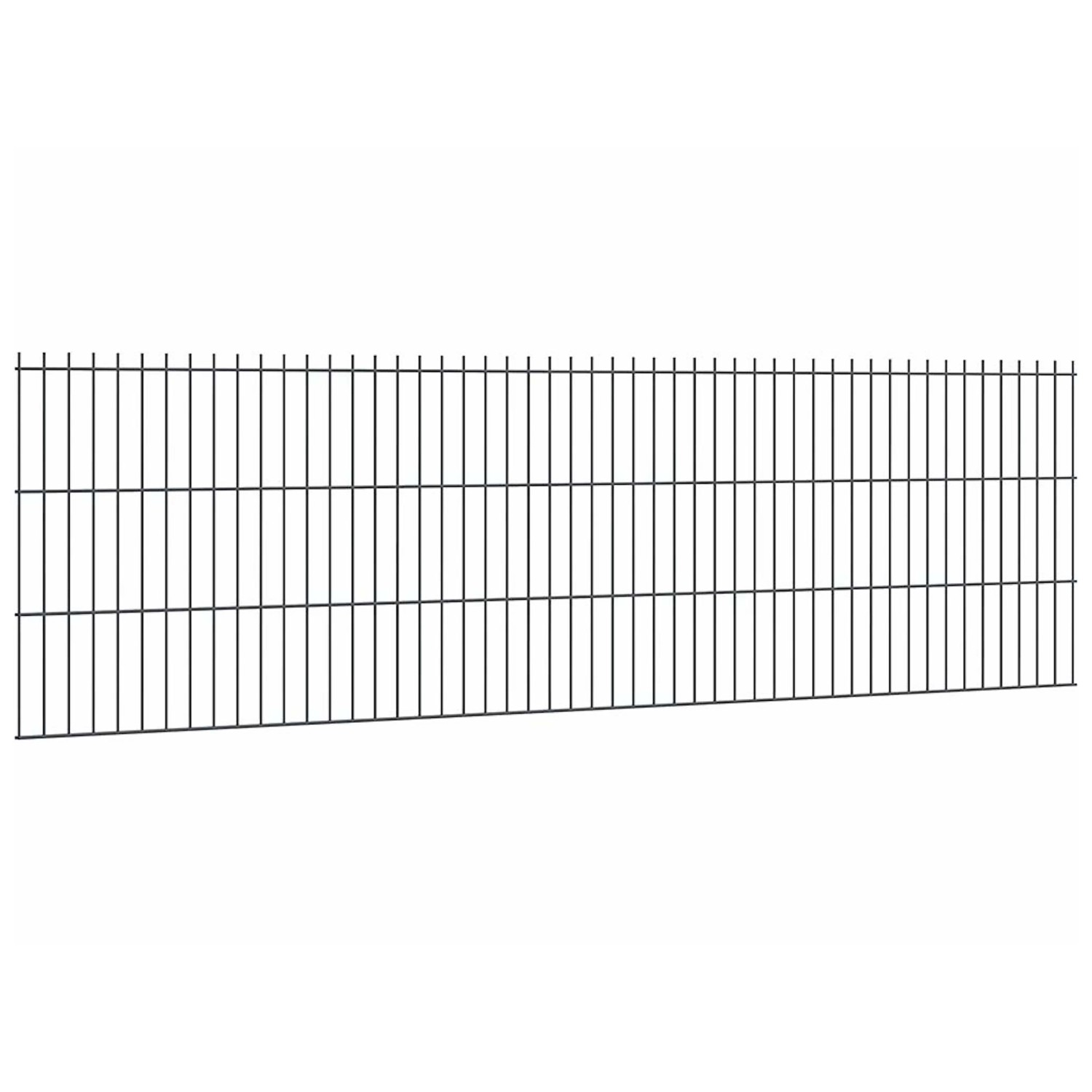 Doppelstabmattenzaun Stärke 6/5/6 Anthrazit 63 x 251 cm günstig online kaufen