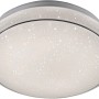 Weiße LED-Deckenleuchte Jupiter Ø 35 cm mit Sternenhimmel-Optik für Wohnräume.