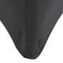 Detailansicht: Anthrazitfarbene Stretch-Tischhusse für Tische 183x76x74 cm, 2er-Set.