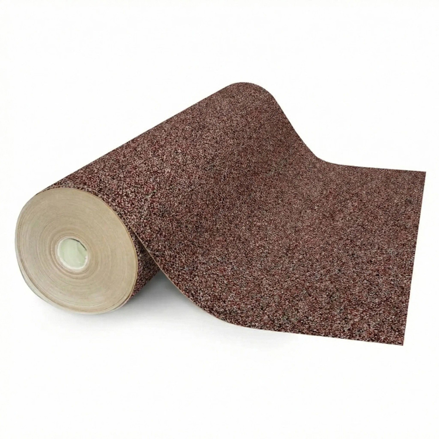 Floordirekt Nadelvlies Teppich Malta Messeteppich Dunkelbraun 200 x 750 cm