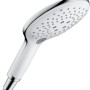 Hansgrohe Raindance Select S Handbrause 150 3jet in Weiß/Chrom, Aufsicht.