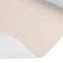 Primaflor PVC Expotop Bodenbelag in Weiß, Detailansicht mit leicht aufgerollter Kante, glatte Oberfläche.