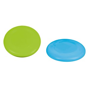 Happy People Wurfscheibe aus Kunststoff, sortierte Farben (grün, blau) für Spiel & Spaß im Freien.