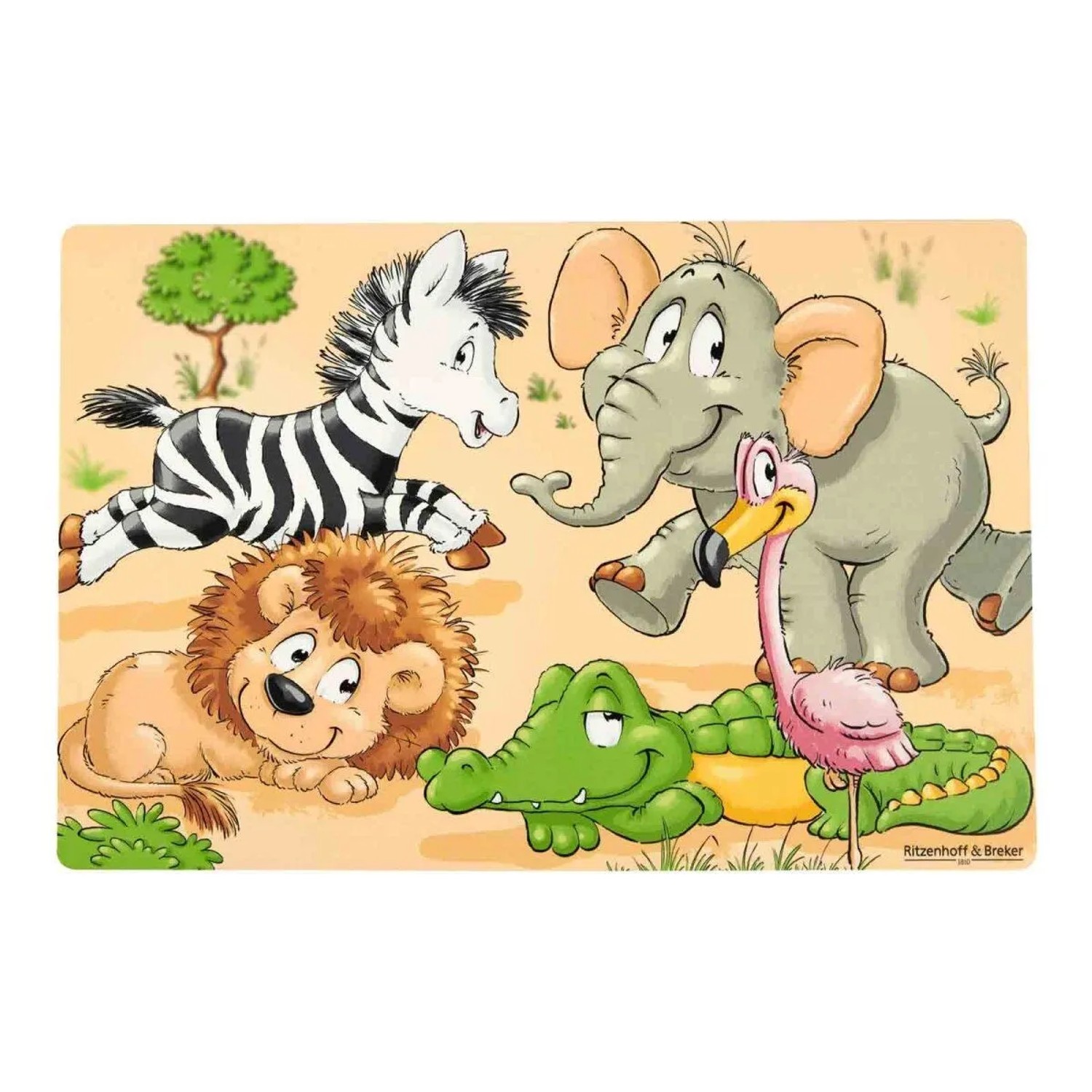 Ritzenhoff & Breker Happy Zoo Tischset Tiermotive 45 x 30 cm