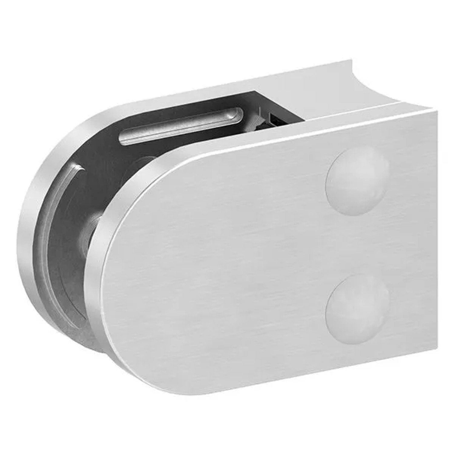 FeNau Glasklemme 63x45x30 mm AbZ Für Anschluss Ø 48,3 mm V2A
