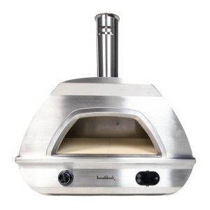 Buschbeck Pizzaofen X1 für Gas und Holz, Edelstahl, mit Pizzaschieber.