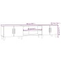 VidaXL TV-Schrank, Betongrau, 180 cm breit, mit Fächern und Türen. Ideal für Wohnwände.